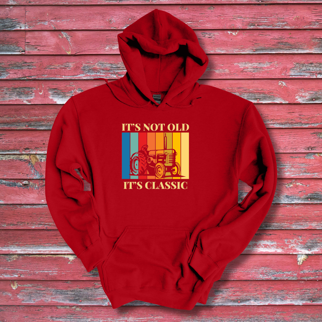 This is image of It's Not Old It's Classic Long-Sleeve Hoodie version 8