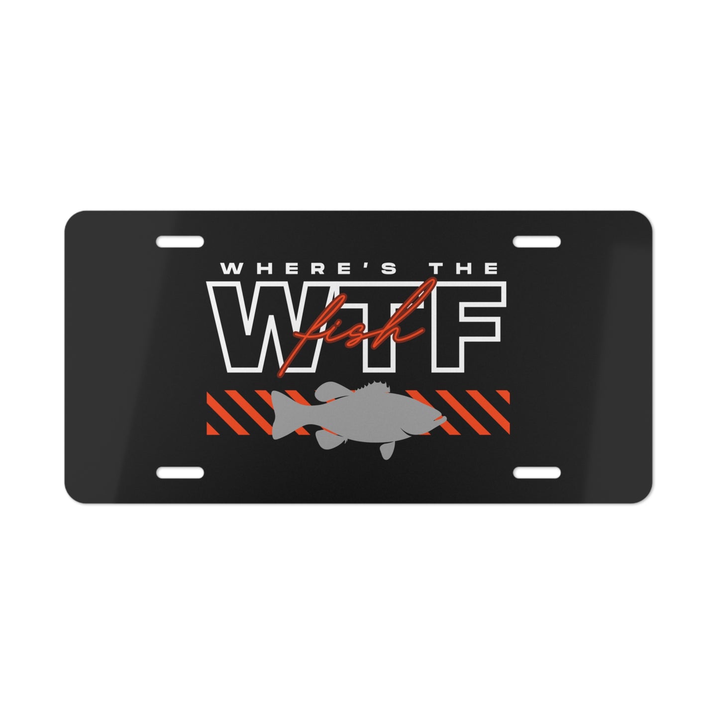 Vanity Plate - WTF Where's the Fish