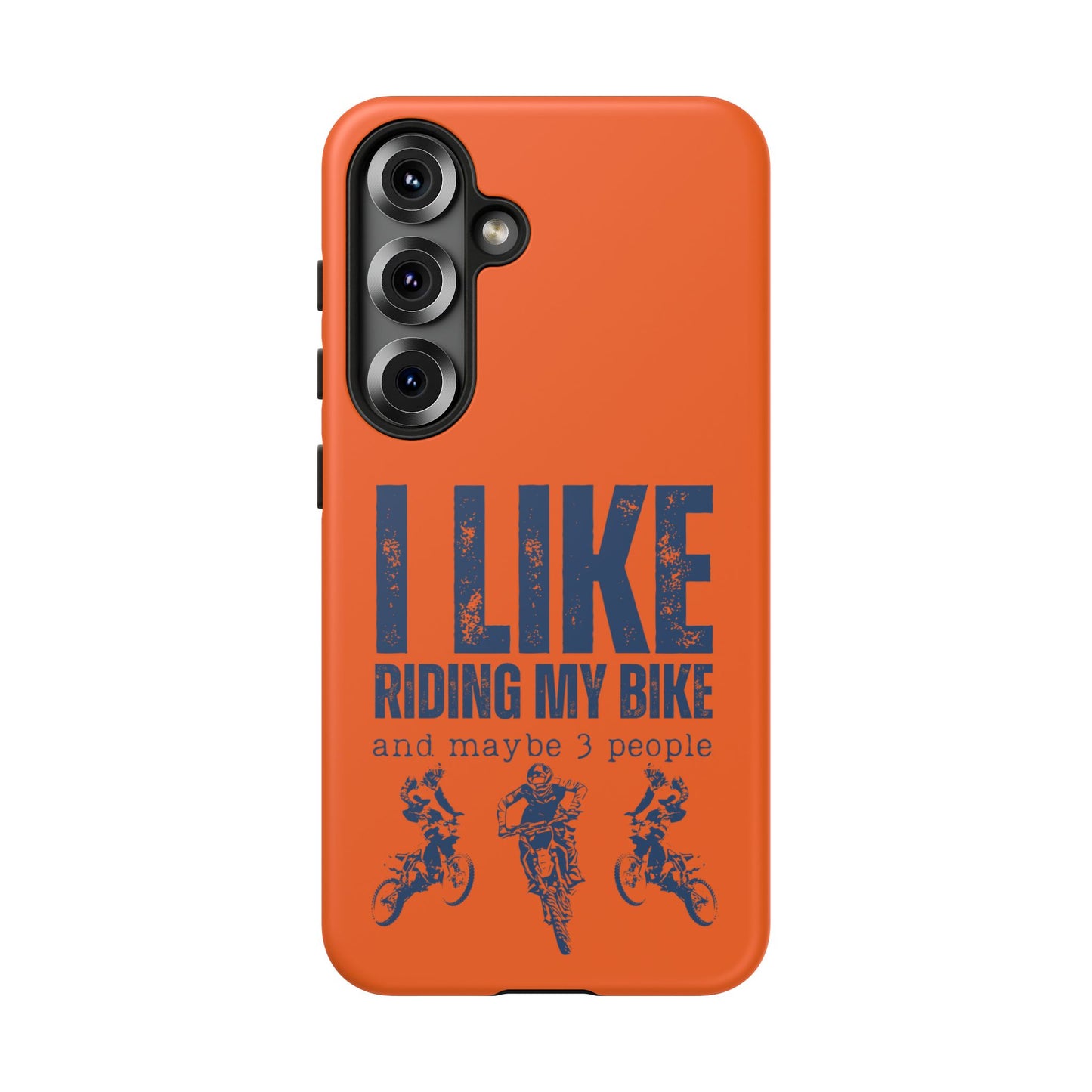 Cell Phone Case | I Like Riding My Bike, Dirt Bike Version | For iPhone, Samsung Galaxy, and Google Pixel
