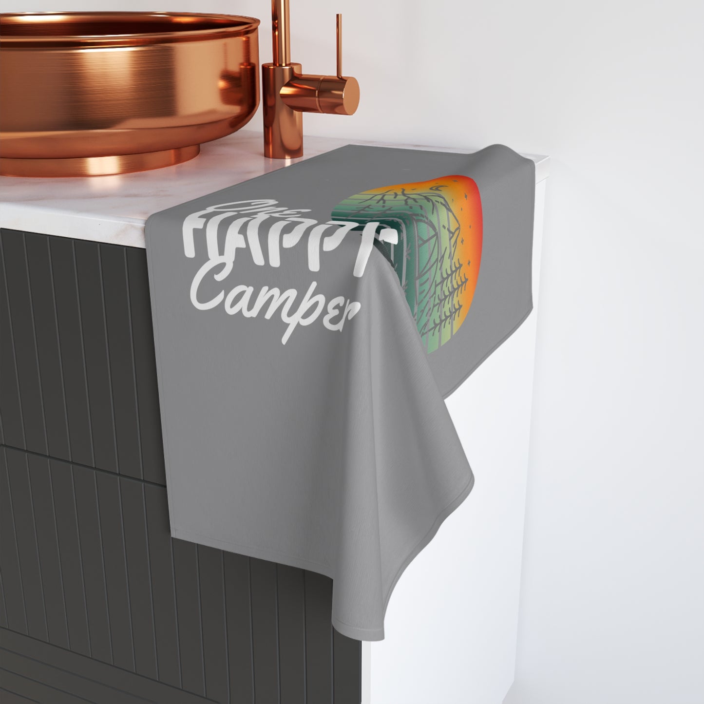 Hand Towel - One Happy Camper