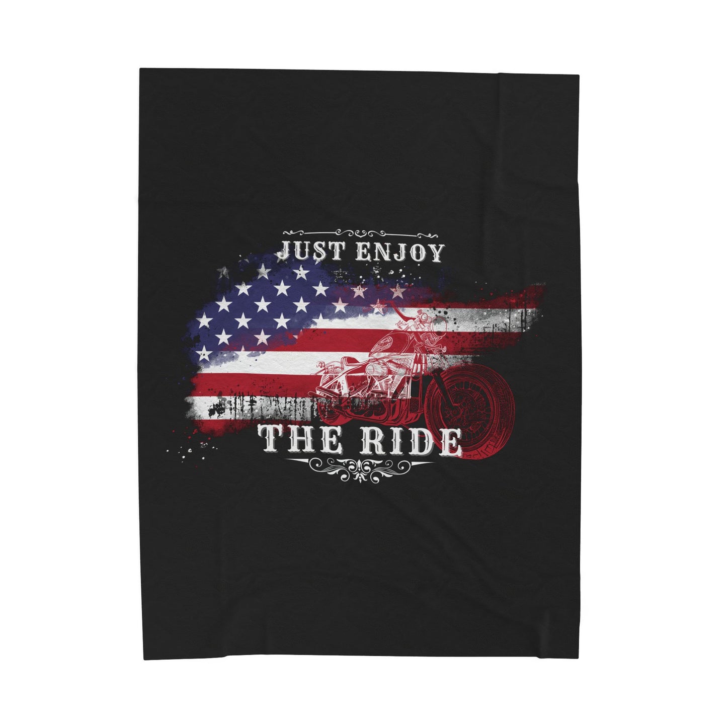 Velveteen Plush Blanket - Just Enjoy the Ride