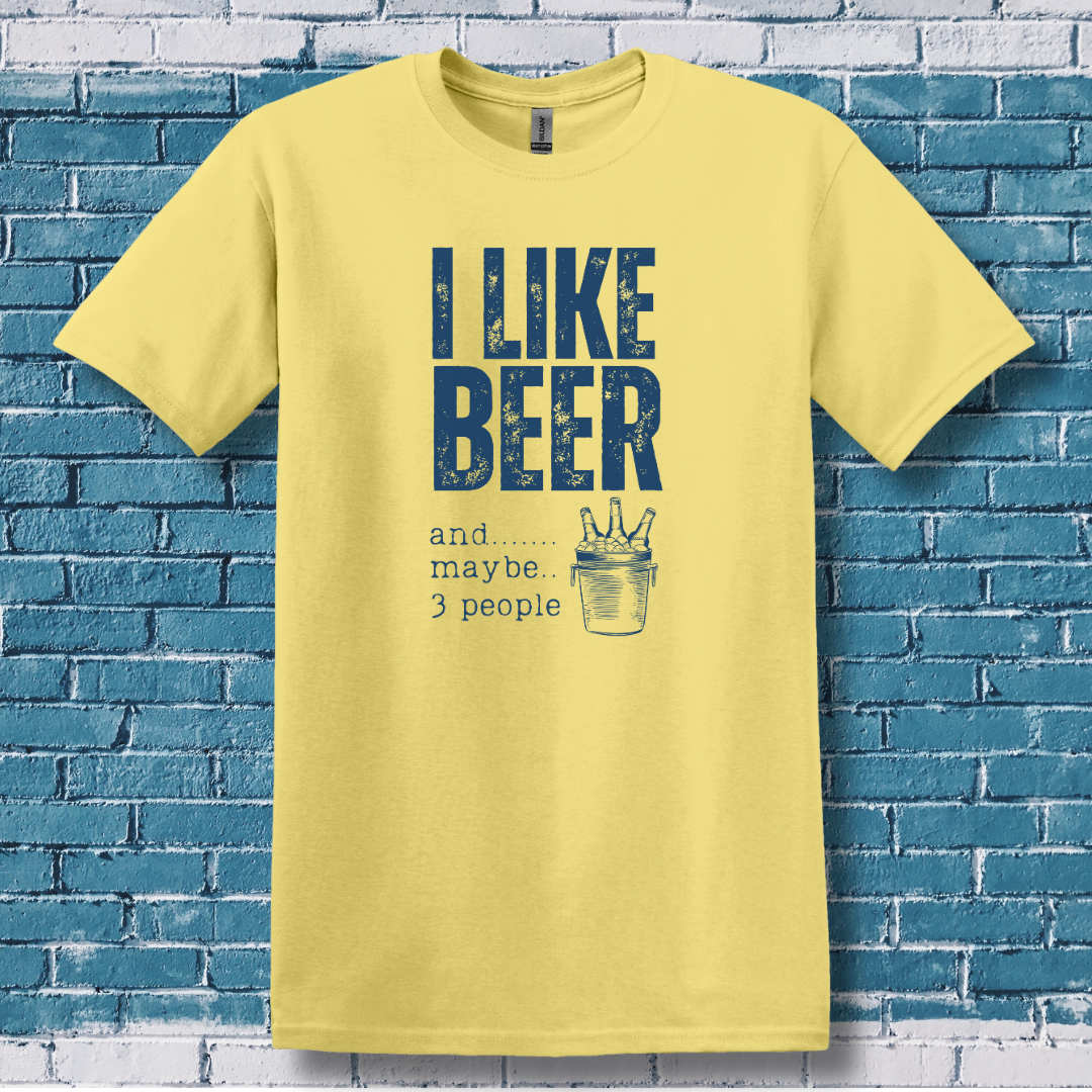 This is image of I Like Beer T-Shirt version 2