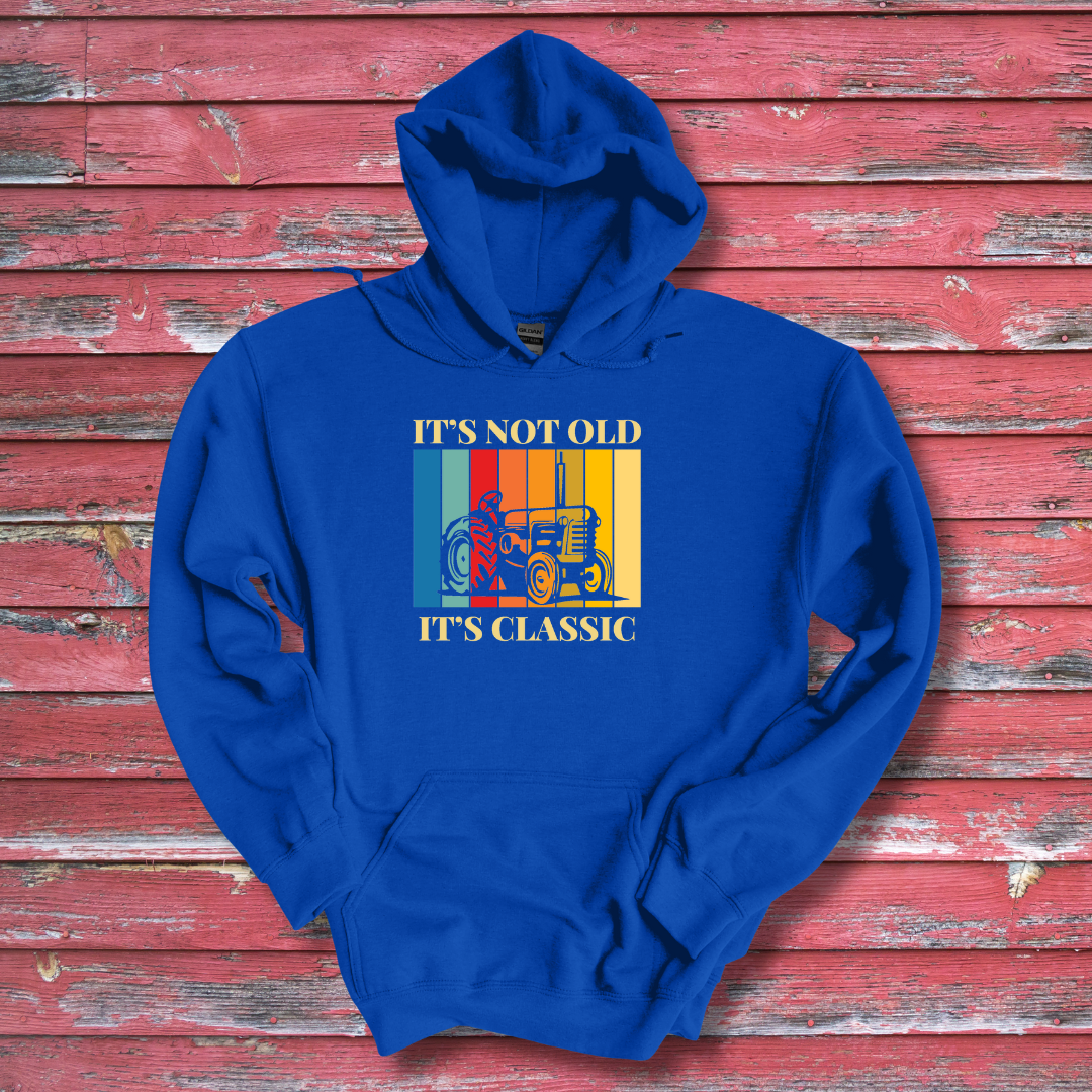 This is image of It's Not Old It's Classic Long-Sleeve Hoodie version 2