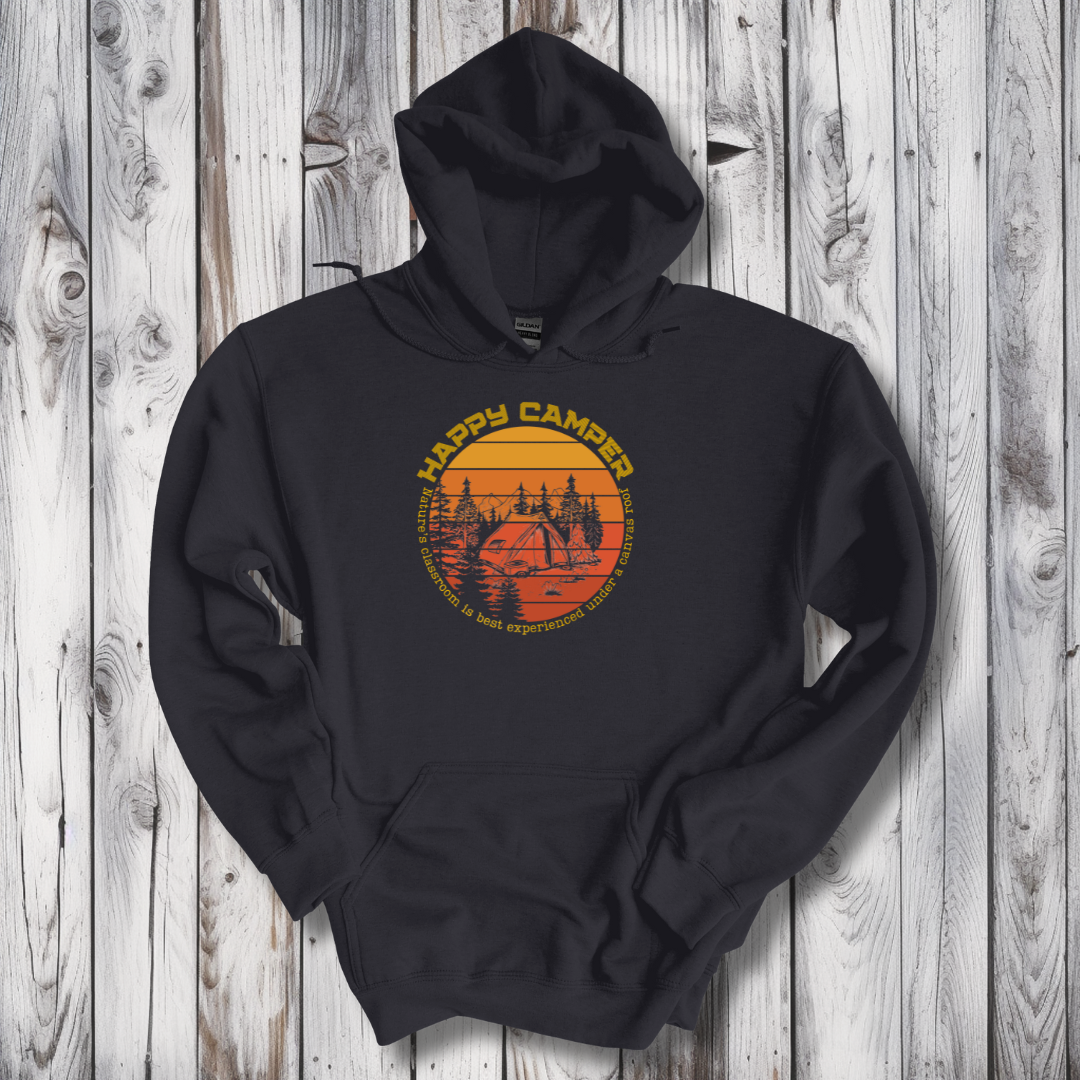 This is image of Happy Camper Long-Sleeve Hoodie version 6