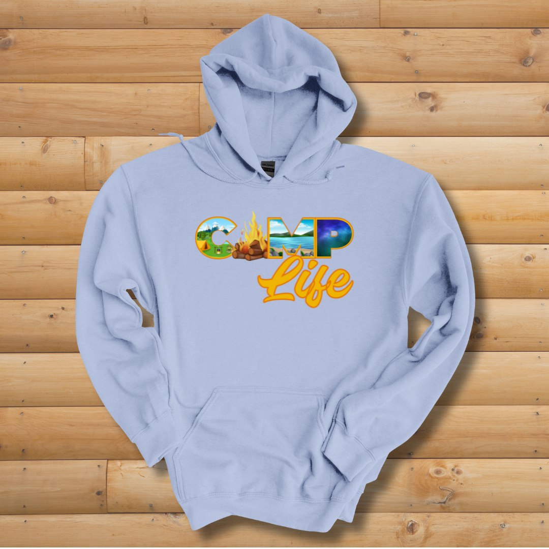 This is image of Camp Life Long-Sleeve Hoodie version 6