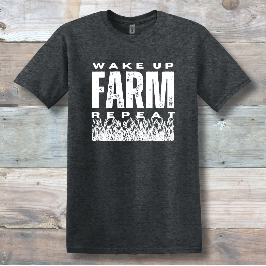 This is image of Wake Up Farm Repeat T-Shirt version 6