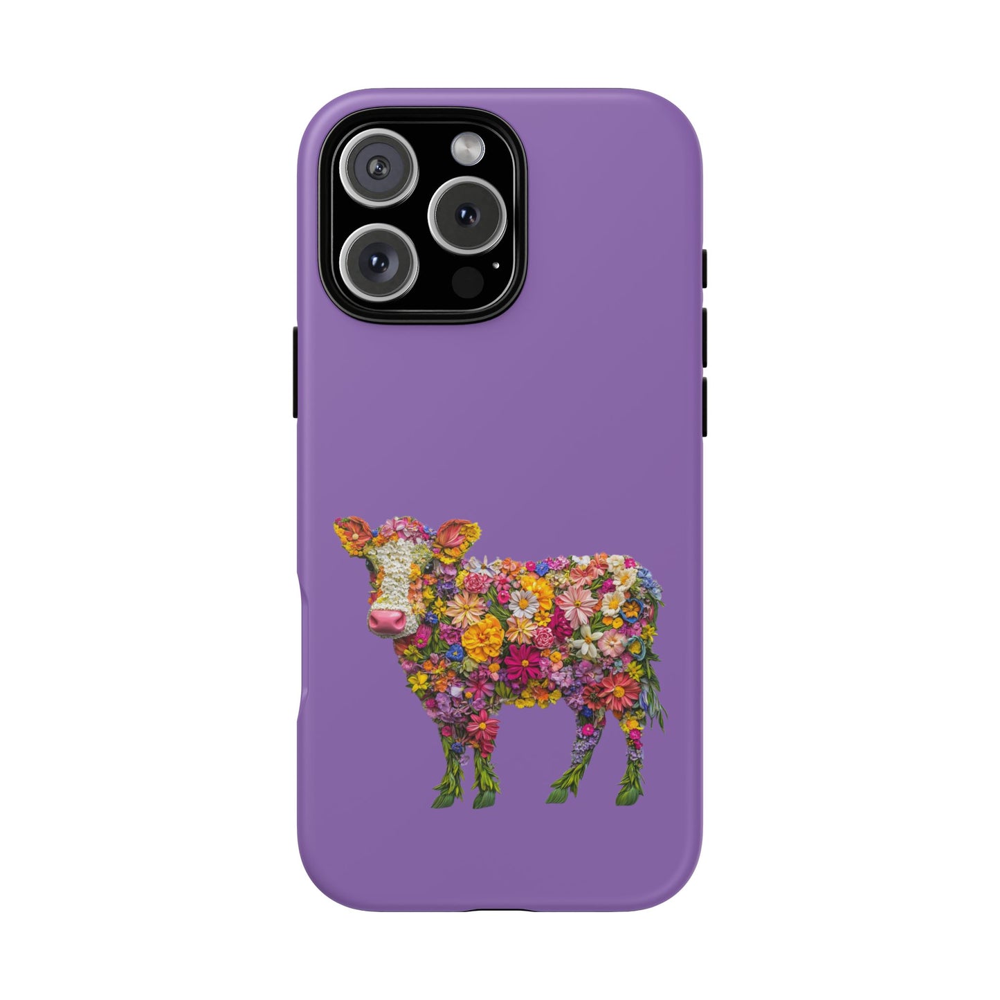 Cell Phone Case | Floral Cow | For iPhone, Samsung Galaxy, and Google Pixel