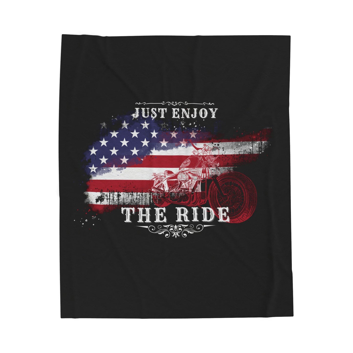 Velveteen Plush Blanket - Just Enjoy the Ride