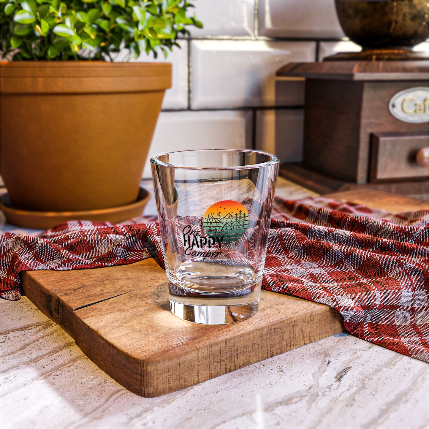 Shot Glass, 1.5oz - One Happy Camper