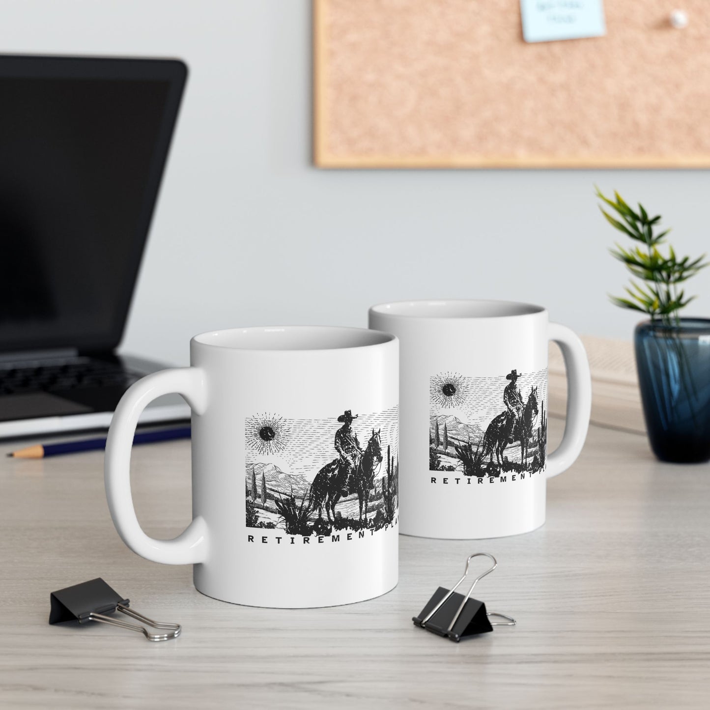 Coffee Mug - Horseback Retirement Plan Male