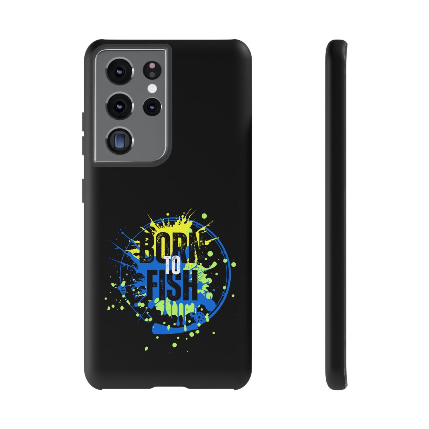 Cell Phone Case | Born to Fish | For iPhone, Samsung Galaxy, and Google Pixel