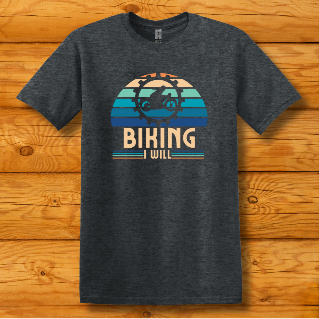 This is image of Biking I Will T-Shirt version 7