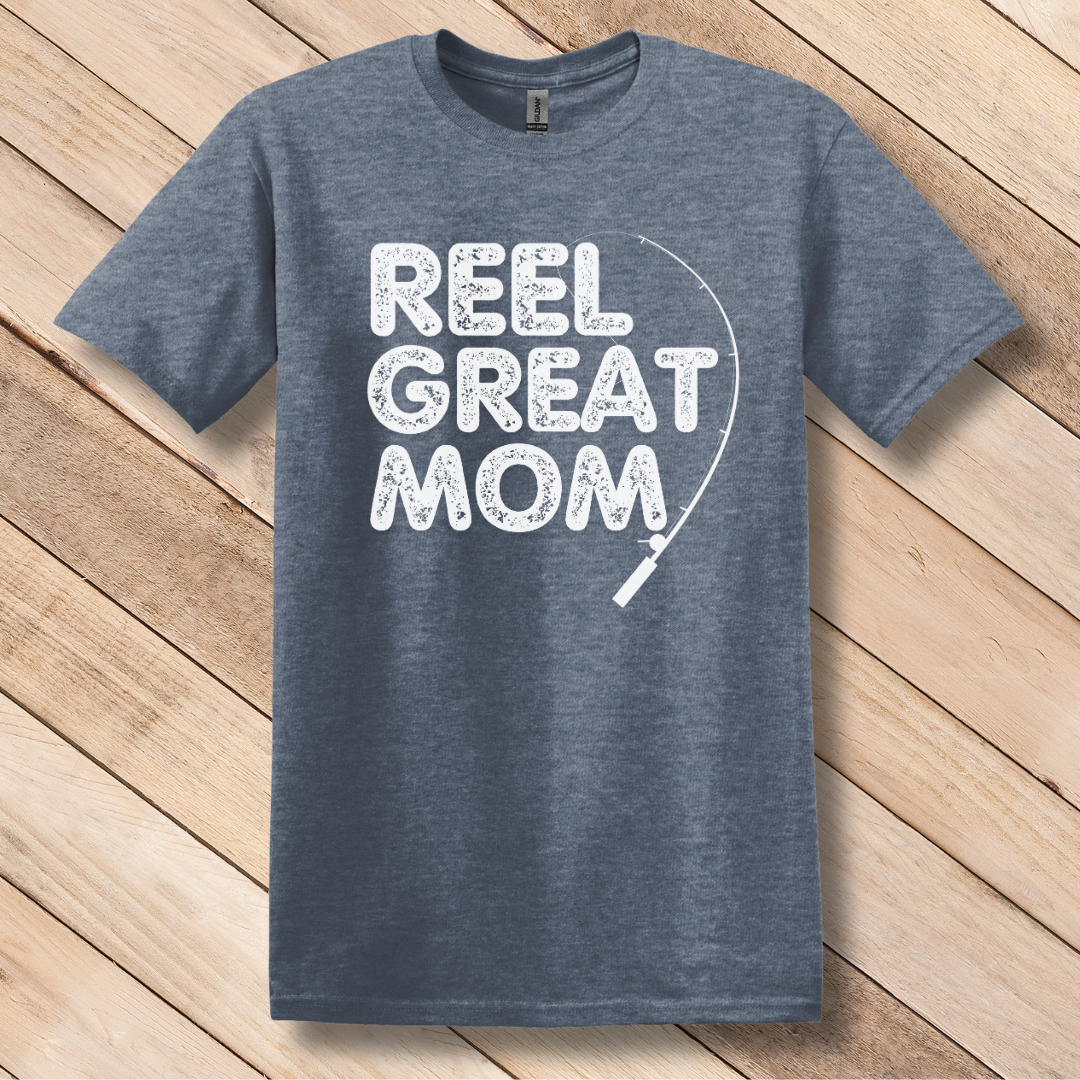 This is image of Reel Great Mom T-Shirt version 7