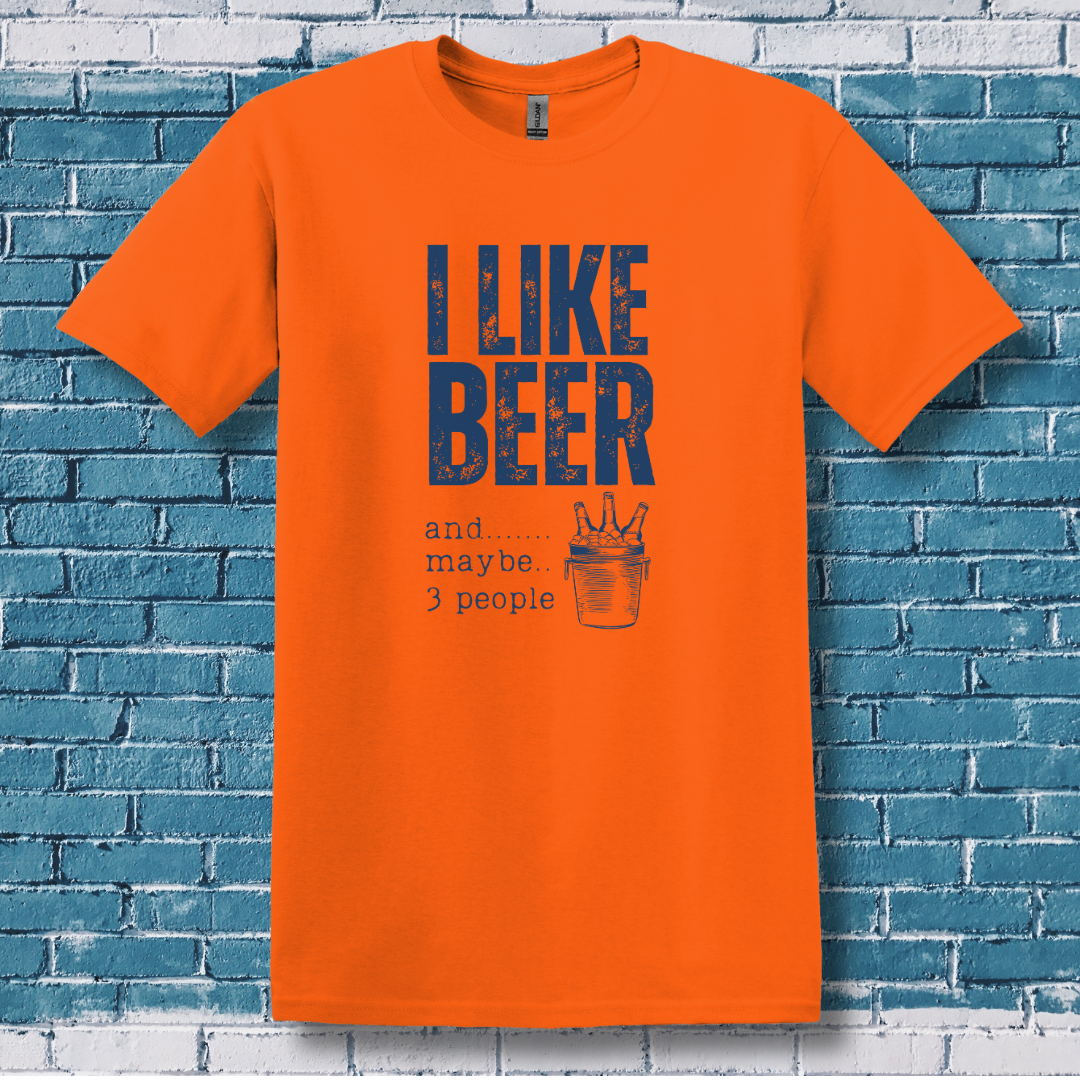 This is image of I Like Beer T-Shirt version 7