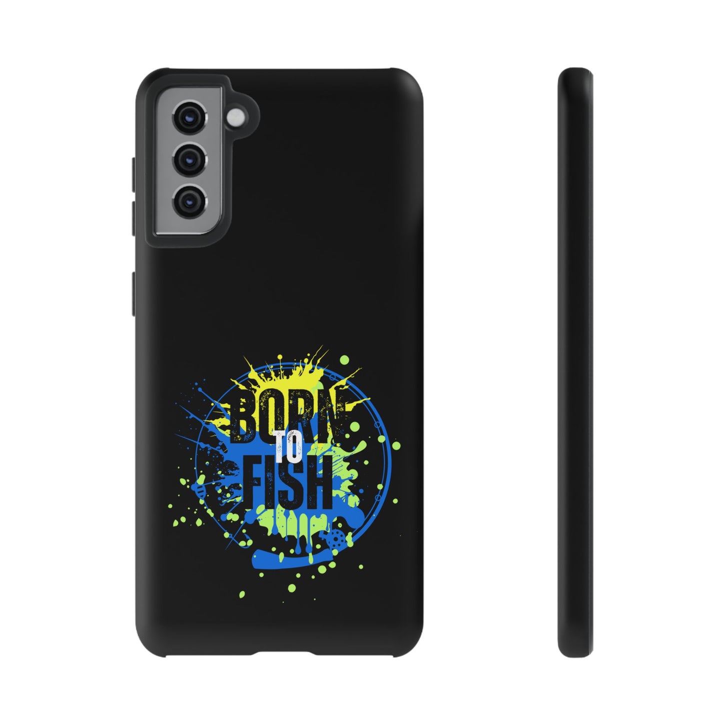 Cell Phone Case | Born to Fish | For iPhone, Samsung Galaxy, and Google Pixel