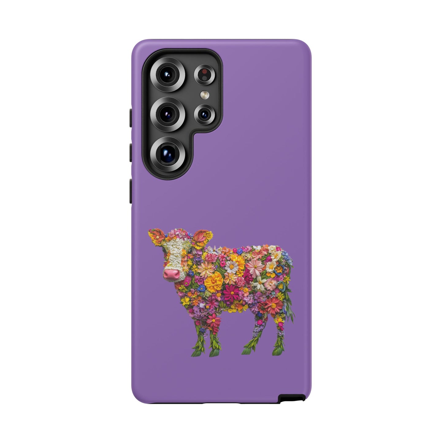Cell Phone Case | Floral Cow | For iPhone, Samsung Galaxy, and Google Pixel