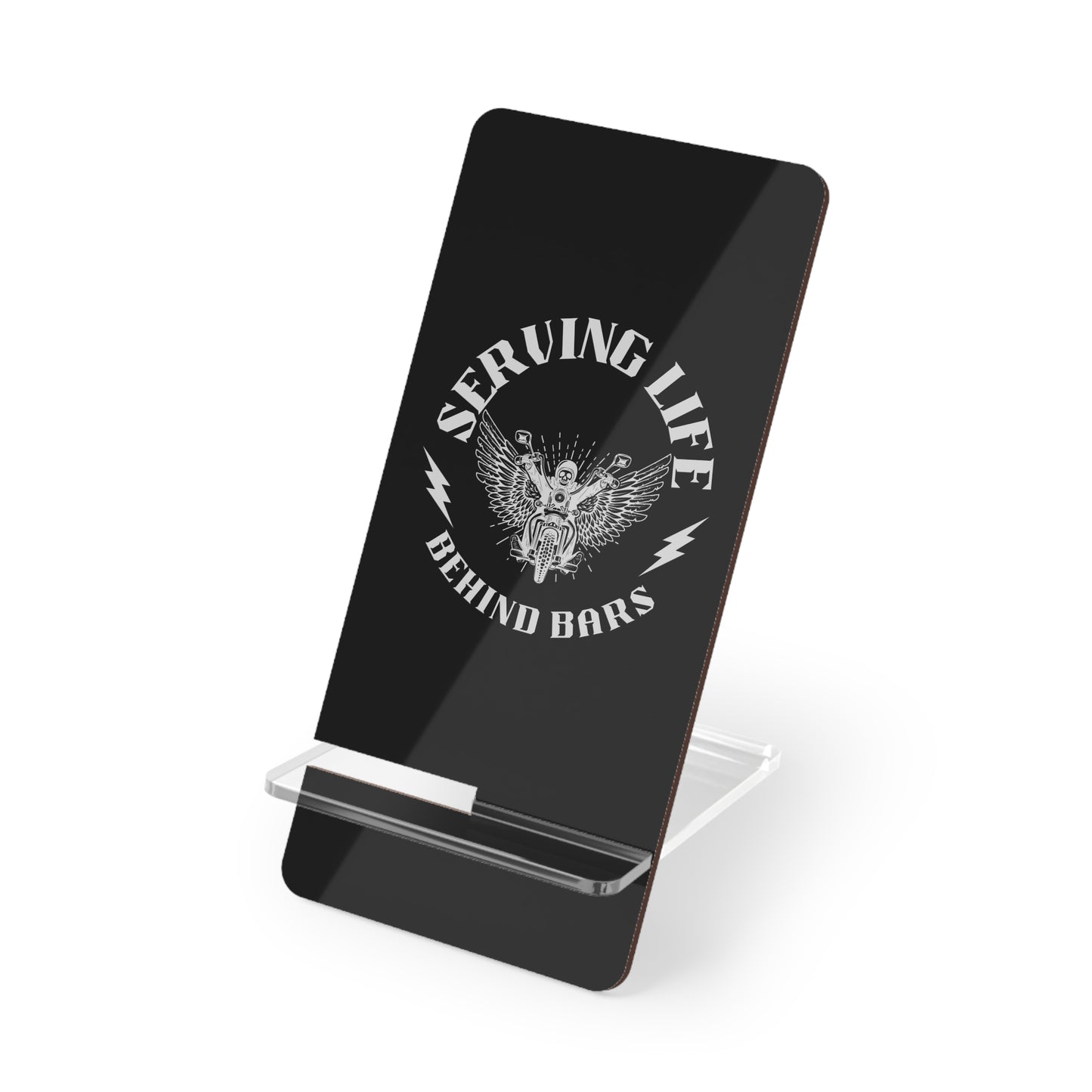 Serving Life Behind Bars, Cell Phone Stand for Desk or Nightstand