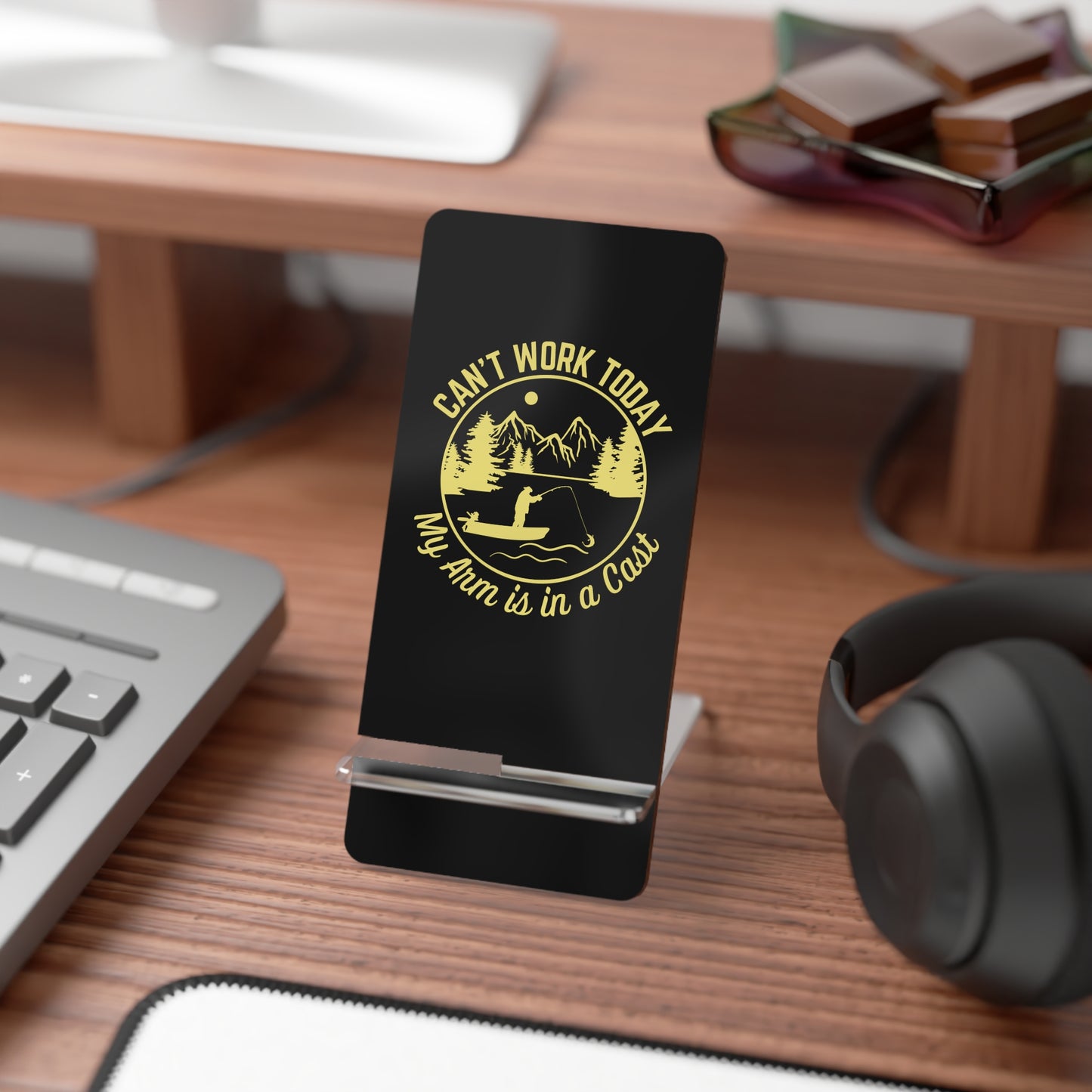 Can't Work Today, Cell Phone Stand for Desk or Nightstand