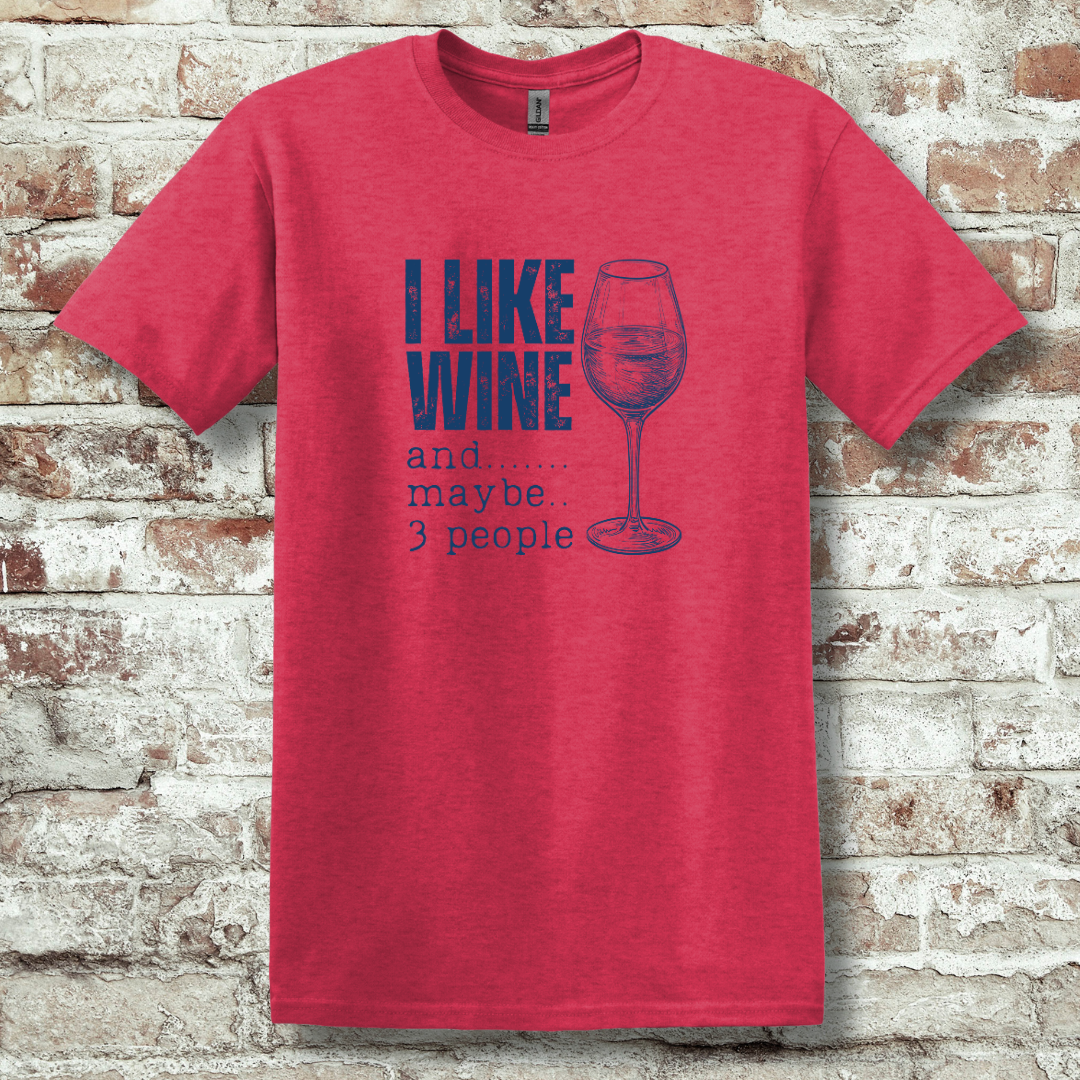 This is image of I Like Wine T-Shirt version 12