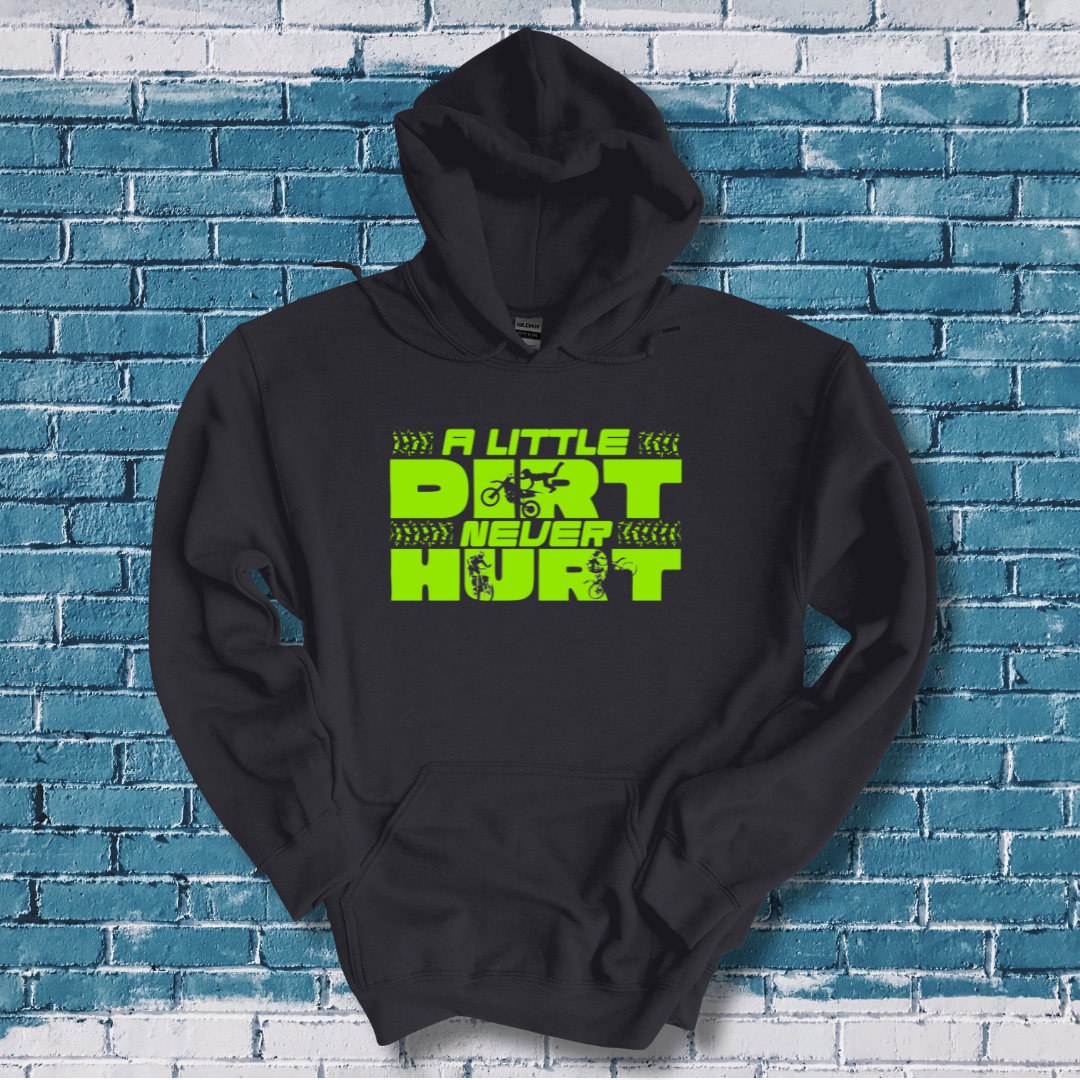 This is image of A Little Dirt Never Hurt Long-Sleeve Hoodie version 4