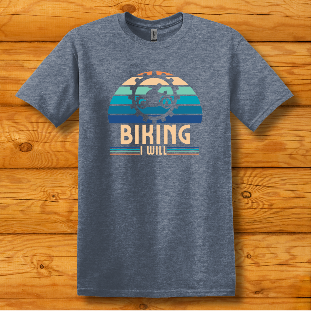 This is image of Biking I Will T-Shirt version 8
