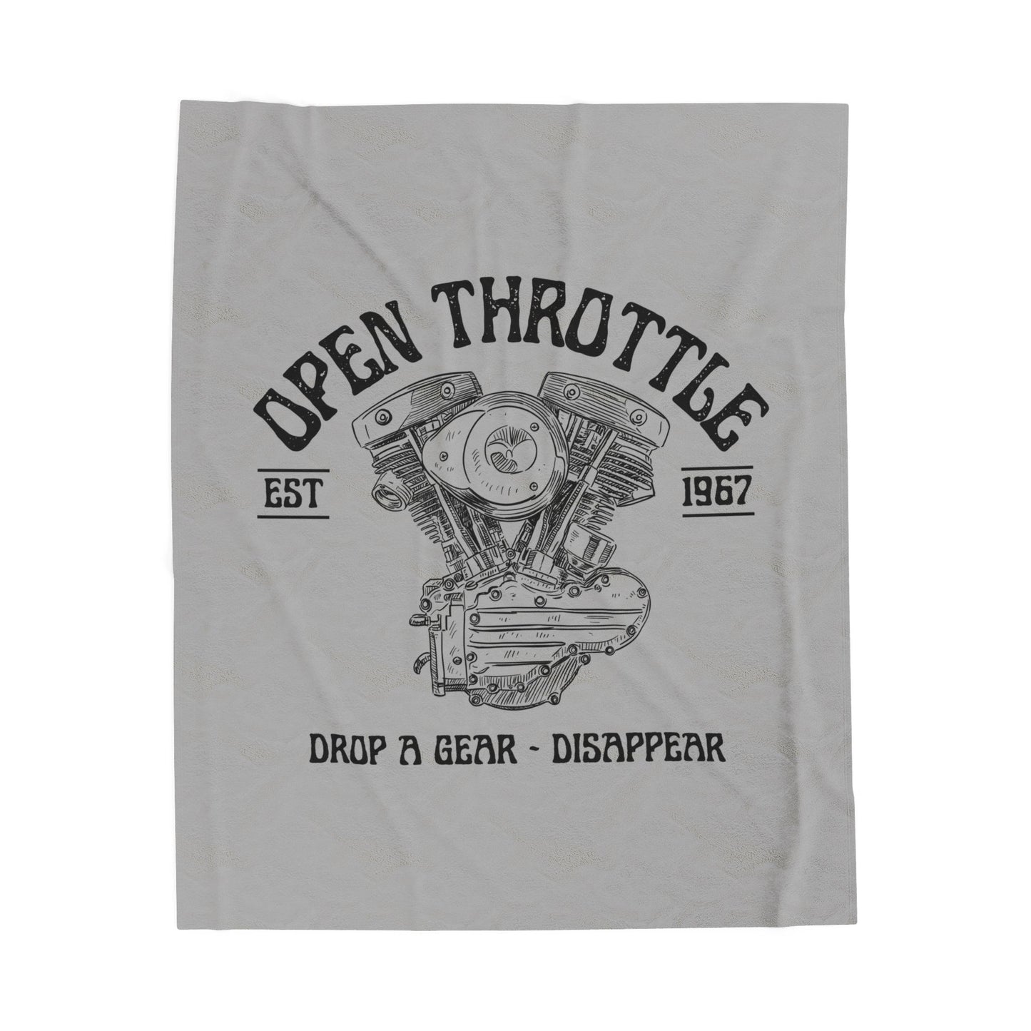Velveteen Plush Blanket - Open Throttle