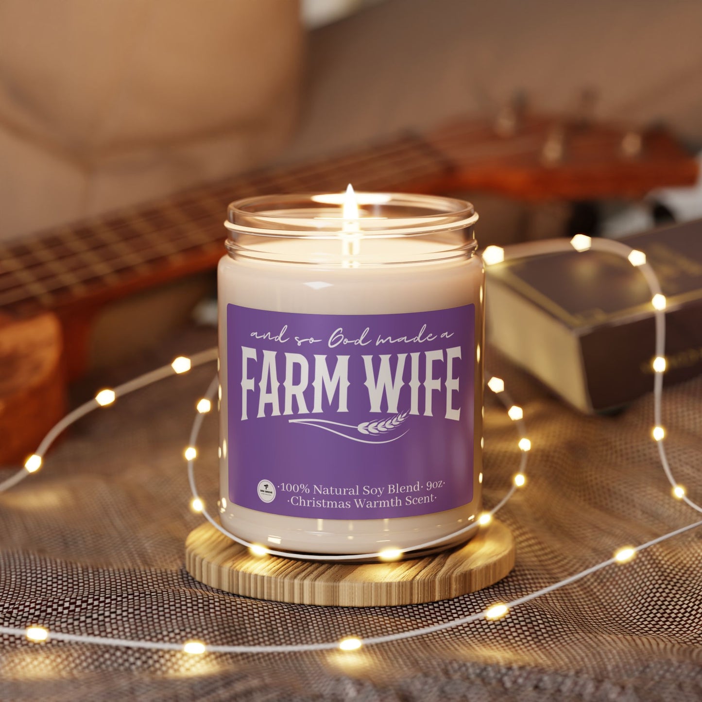 Scented Soy Candle, 9oz - And So God Made a Farm Wife