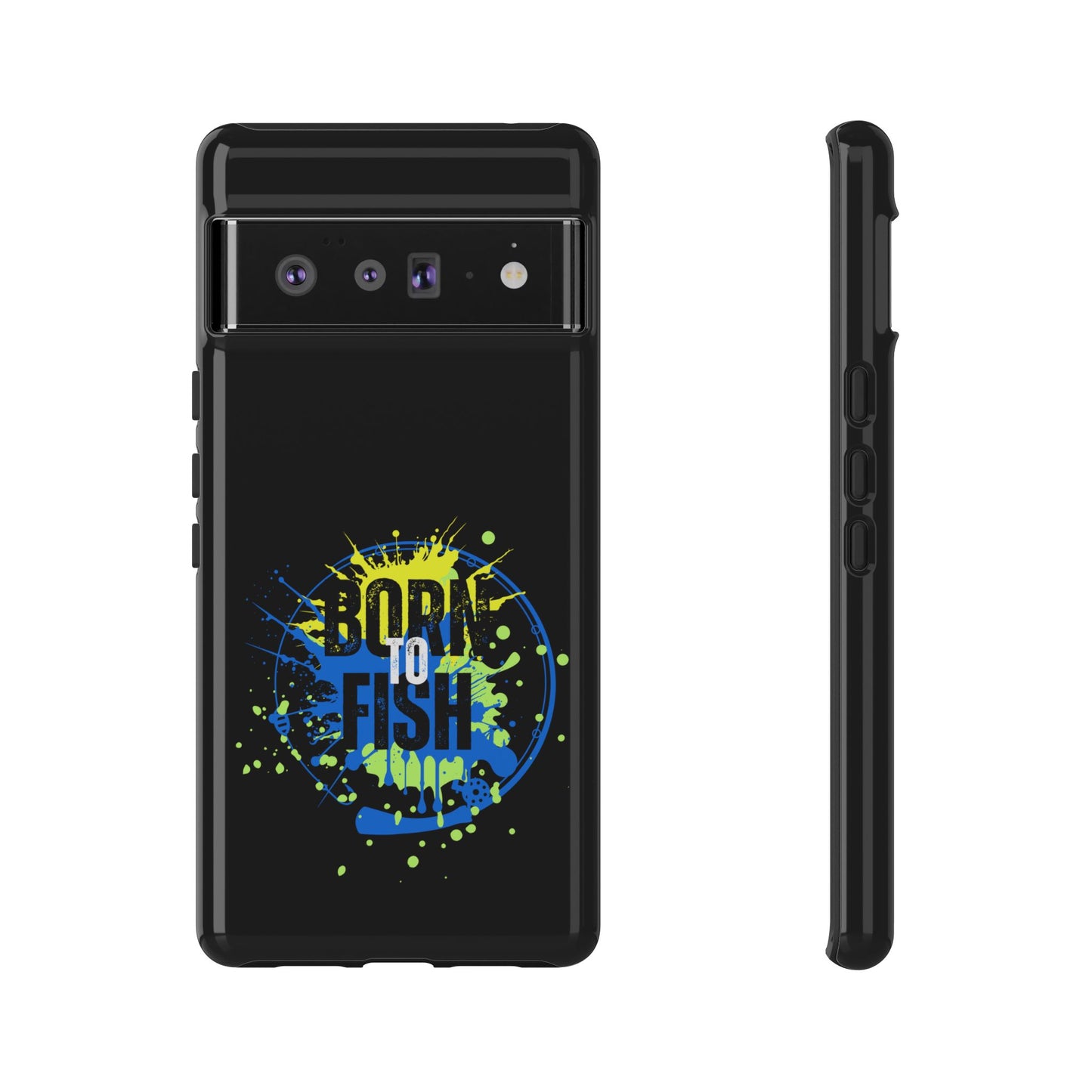 Cell Phone Case | Born to Fish | For iPhone, Samsung Galaxy, and Google Pixel