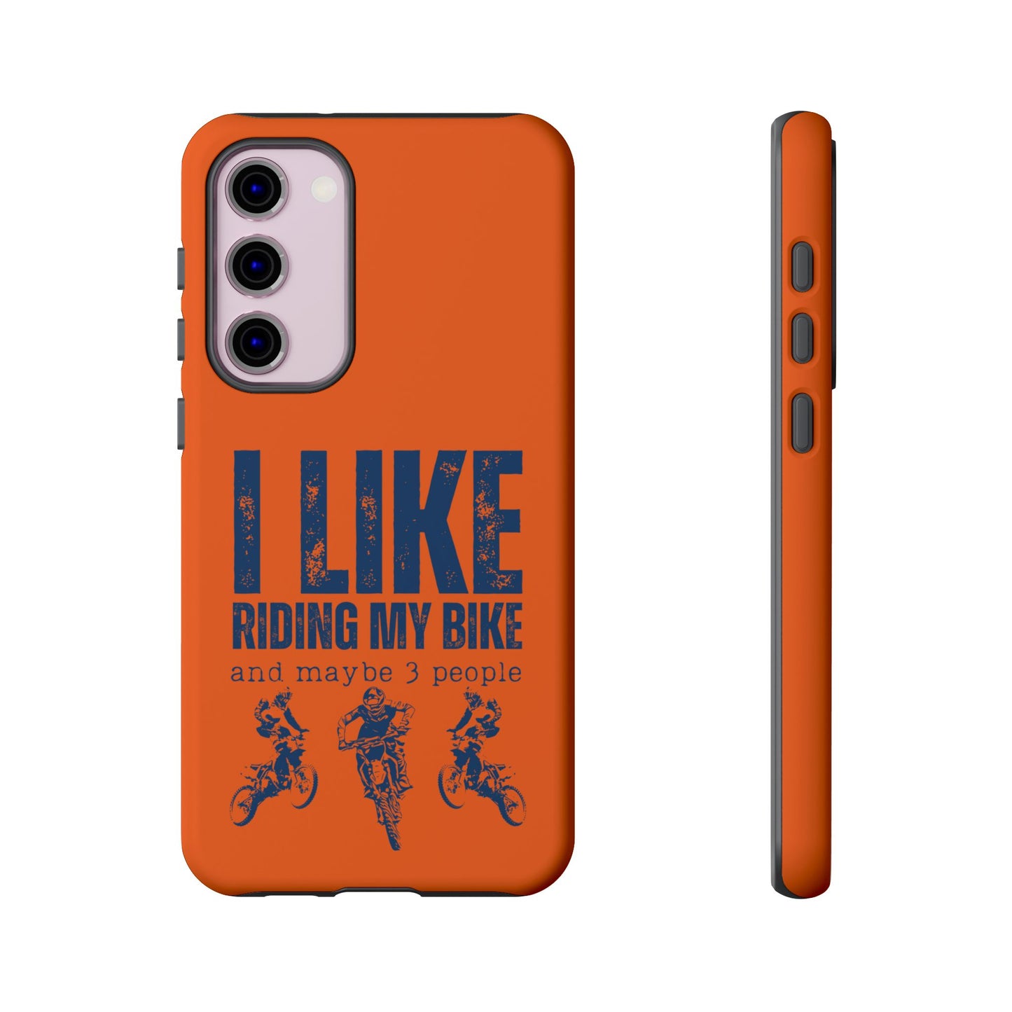 Cell Phone Case | I Like Riding My Bike, Dirt Bike Version | For iPhone, Samsung Galaxy, and Google Pixel