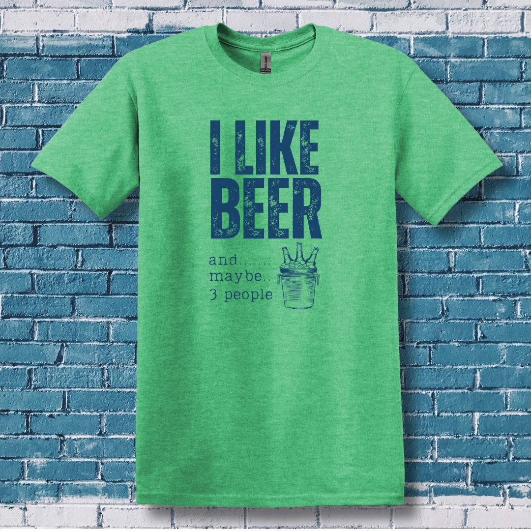 This is image of I Like Beer T-Shirt version 14