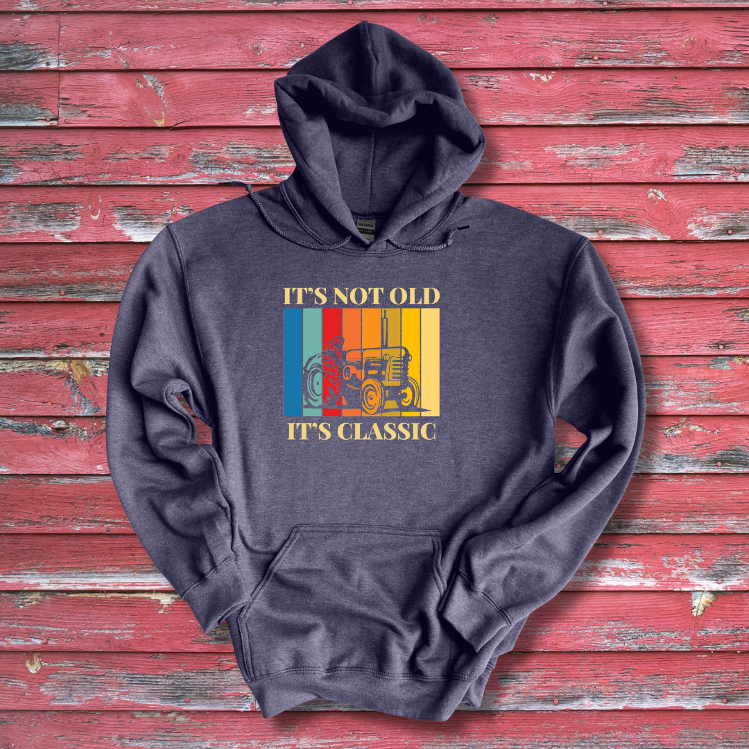 This is image of It's Not Old It's Classic Long-Sleeve Hoodie version 9