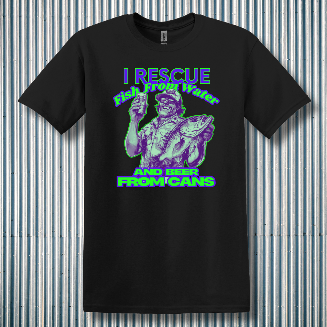 I Rescue Fish From Water T-Shirt | Funny Fishing Shirts