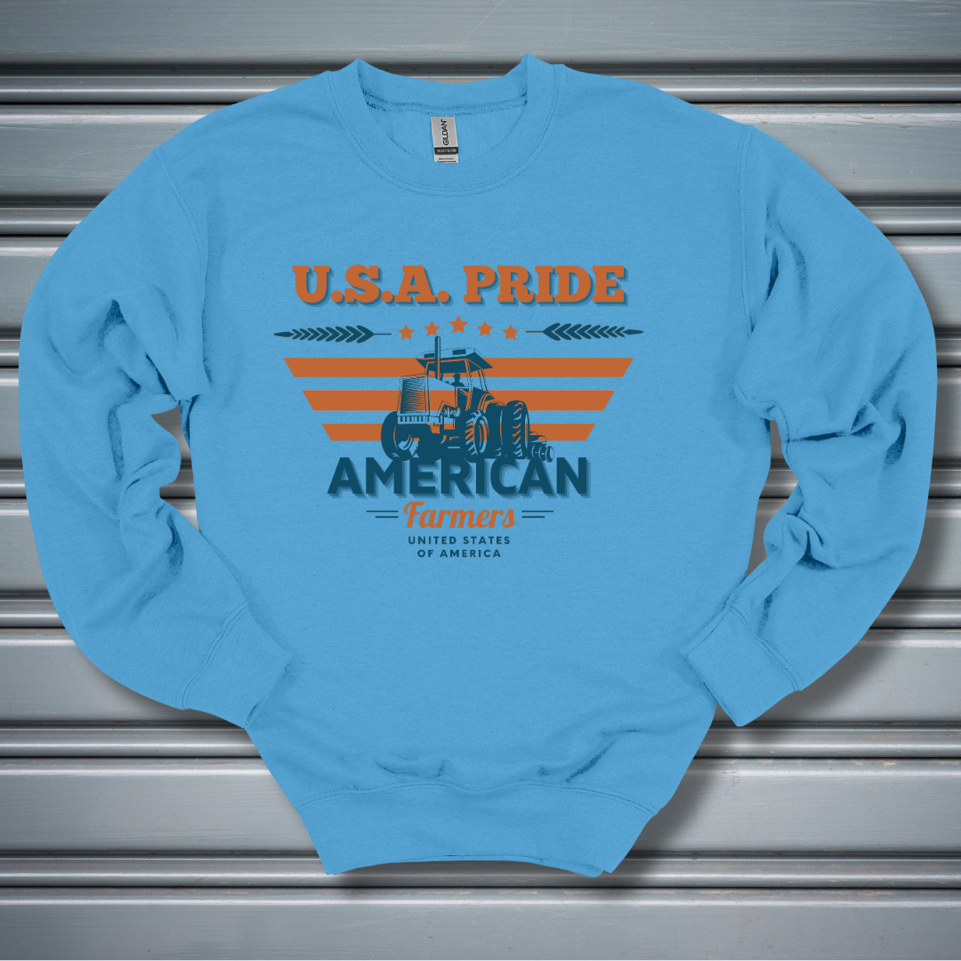 USA Pride American Farmers Sweatshirt | Gift Ideas for Farmers