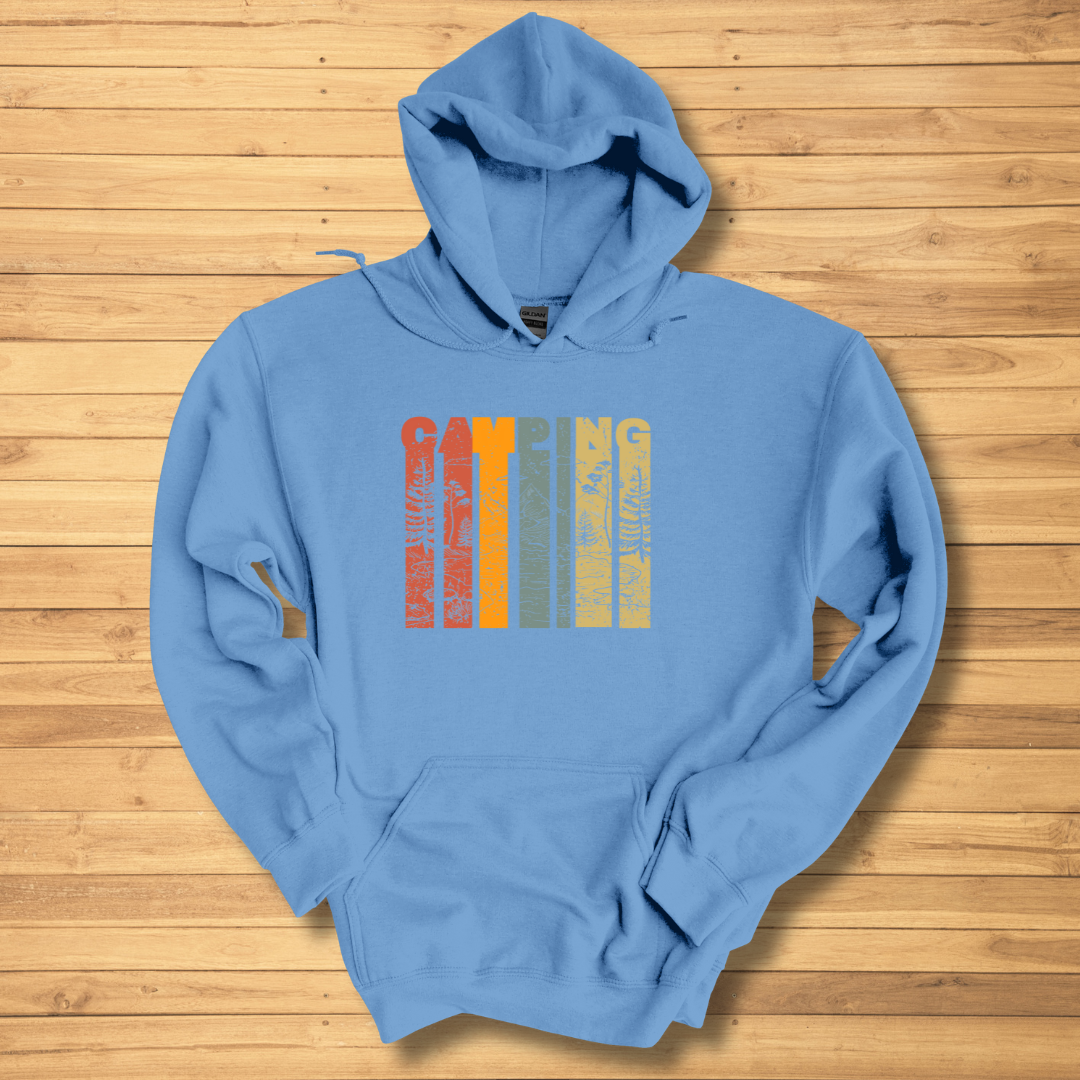 Camping Grunge Long-Sleeve Hoodie | Camping Gift Ideas