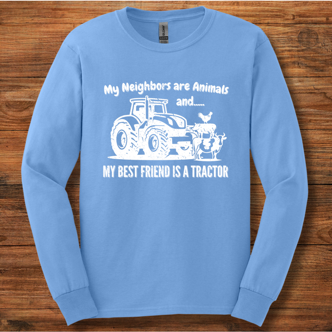 My Neighbors Are Animals Long Sleeve Tee | Farmer Gift