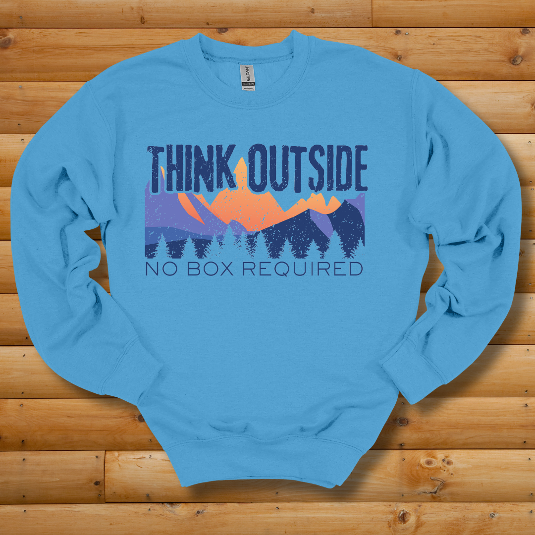 Think Outside Sweatshirt | Camping Gift Ideas