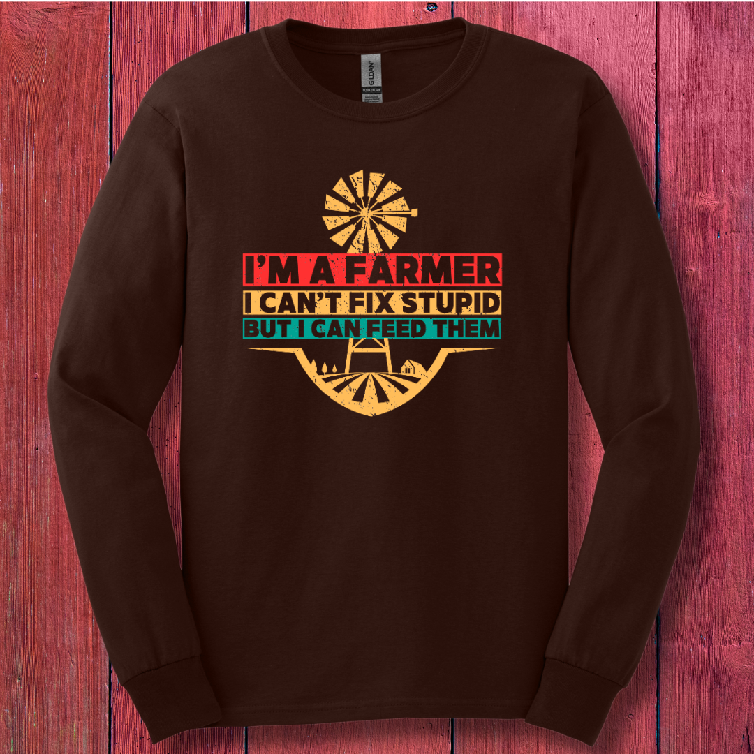 I'm a Farmer Long Sleeve Tee | Gift Ideas for Farmers