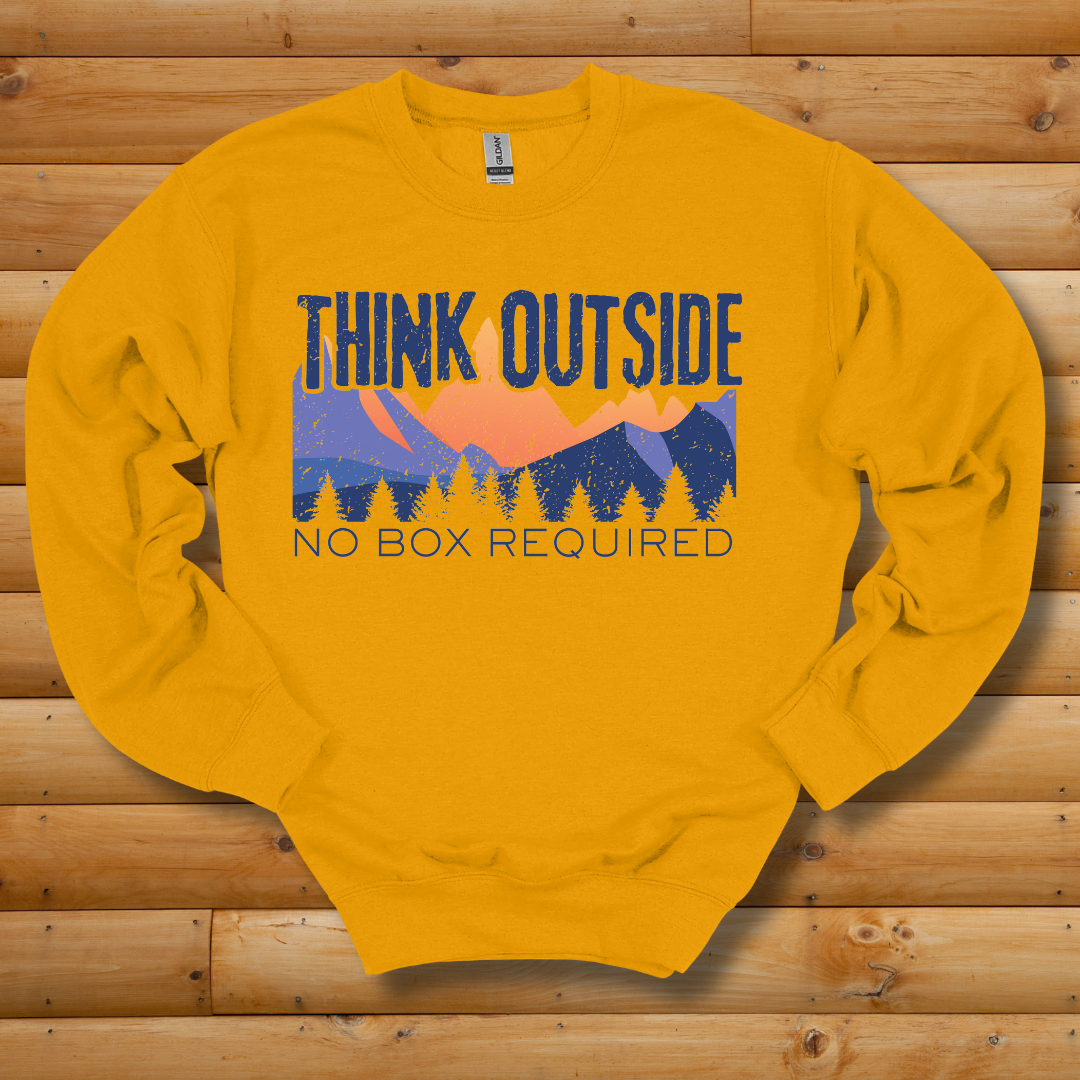 Think Outside Sweatshirt | Camping Gift Ideas