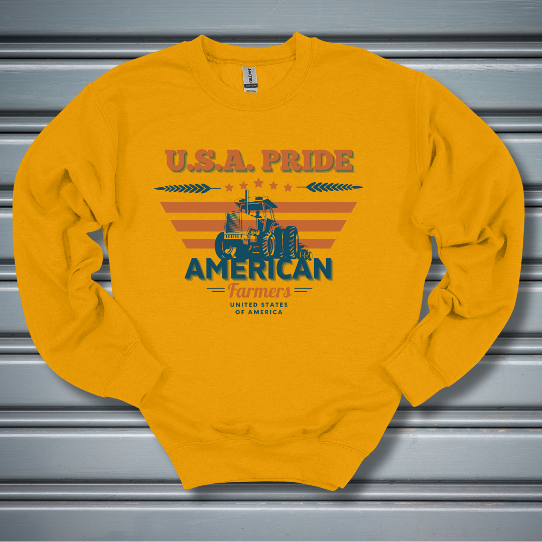 USA Pride American Farmers Sweatshirt | Gift Ideas for Farmers