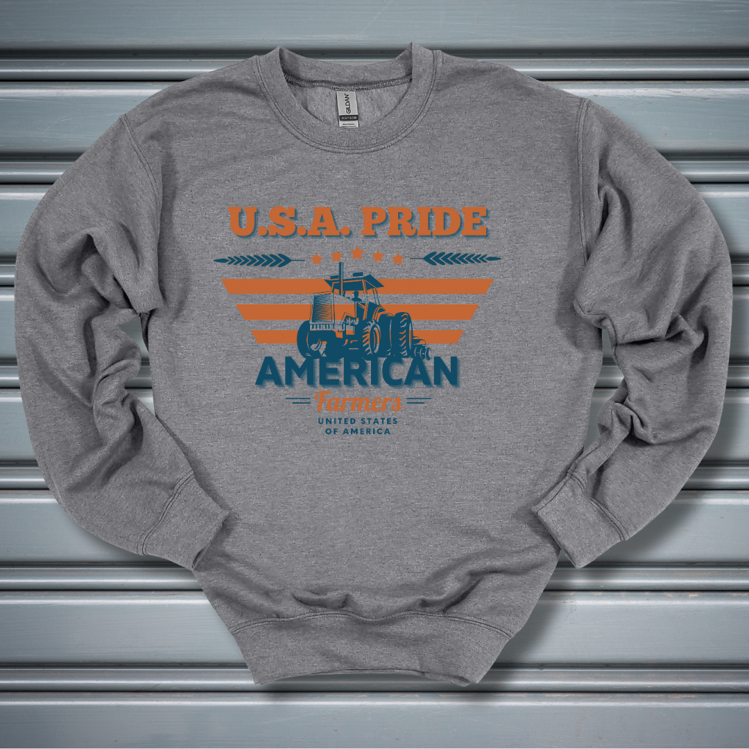 USA Pride American Farmers Sweatshirt | Gift Ideas for Farmers