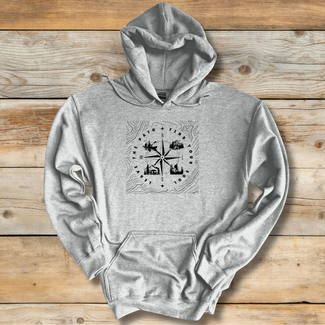 Leave The Path Find Your Soul Long-Sleeve Hoodie | Camping Gift Ideas