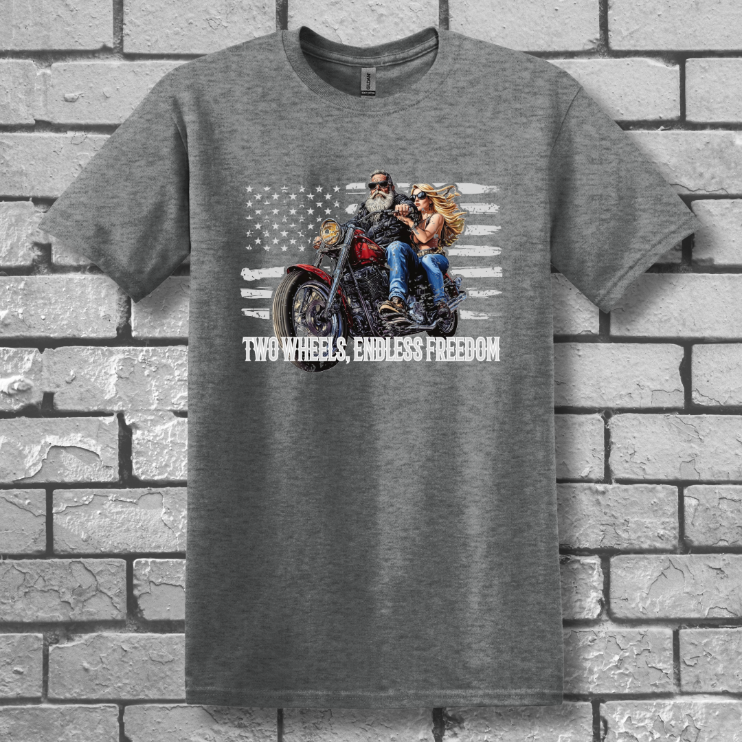 Two Wheels, Endless Freedom T-Shirt