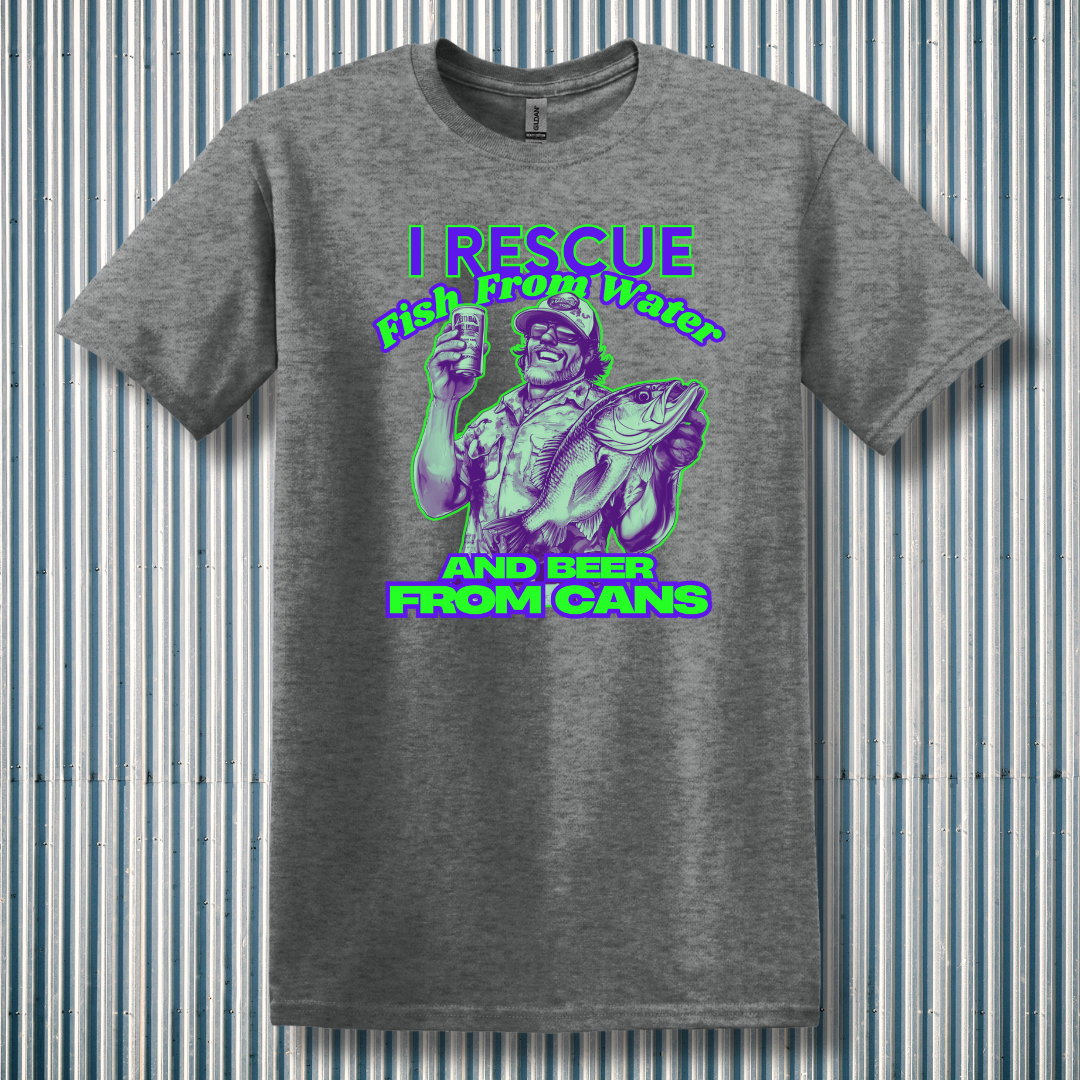 I Rescue Fish From Water T-Shirt | Funny Fishing Shirts