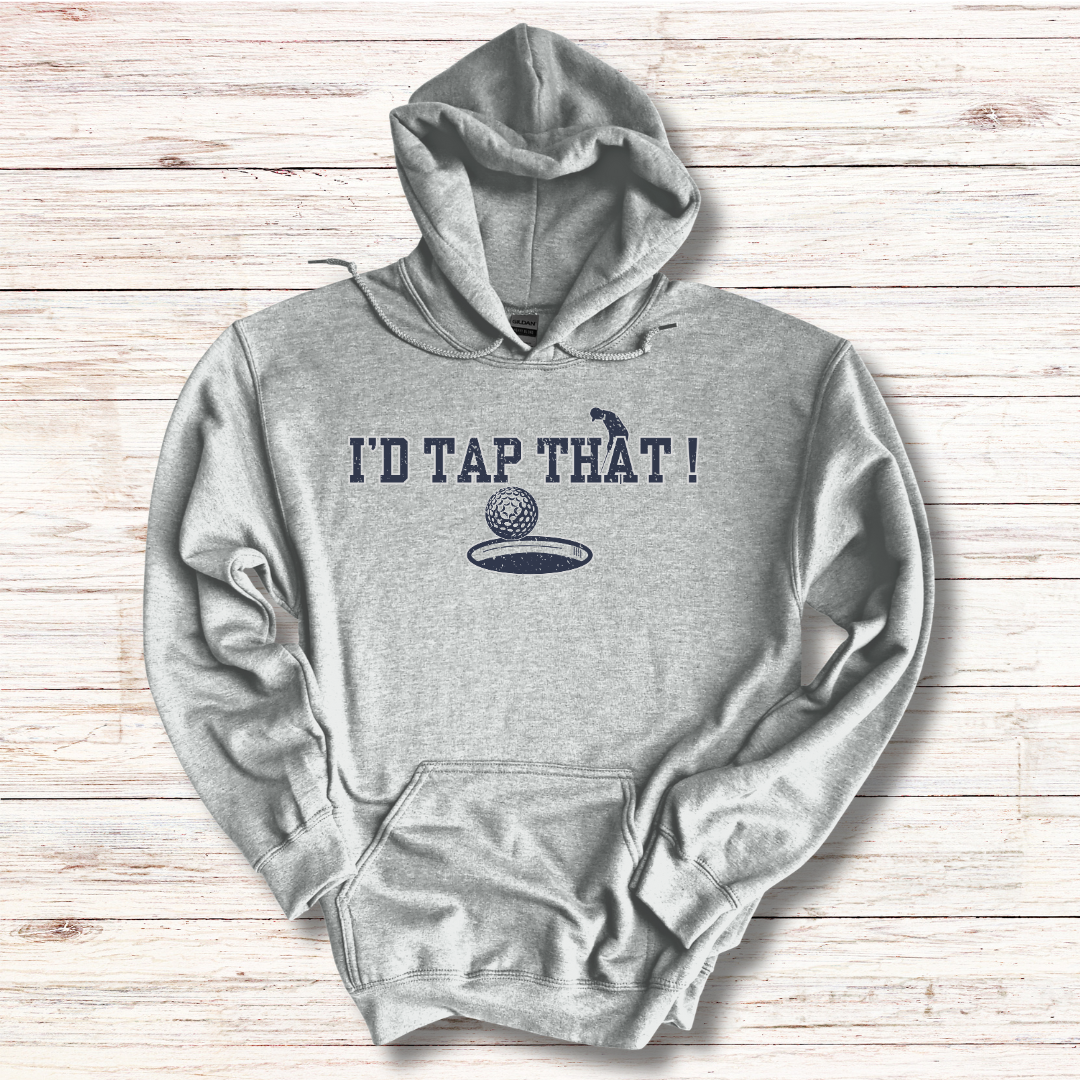 I'd Tap That Long-Sleeve Hoodie | Golfer Gift