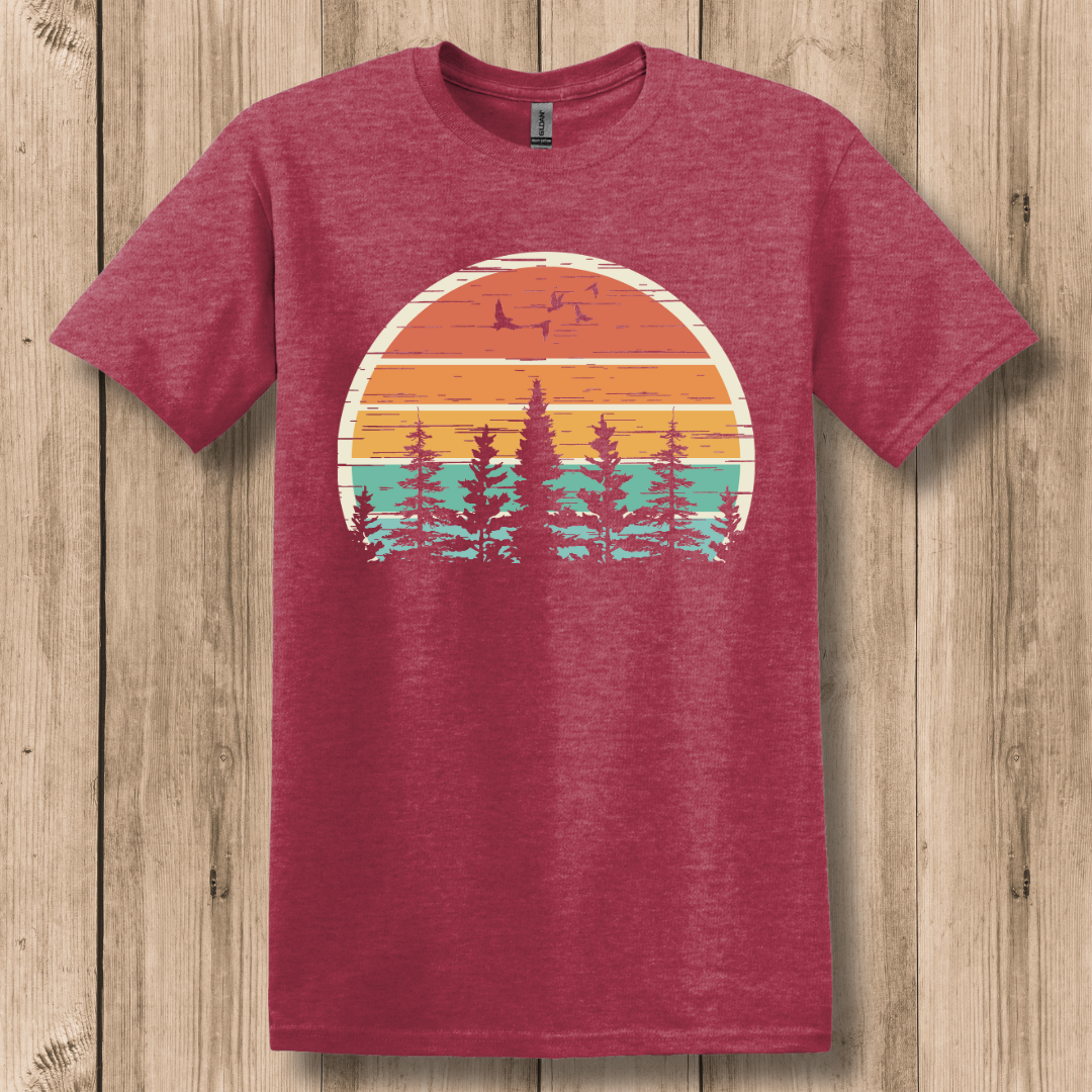 Nature Retro Vibe T-Shirt | Camping Gift Ideas