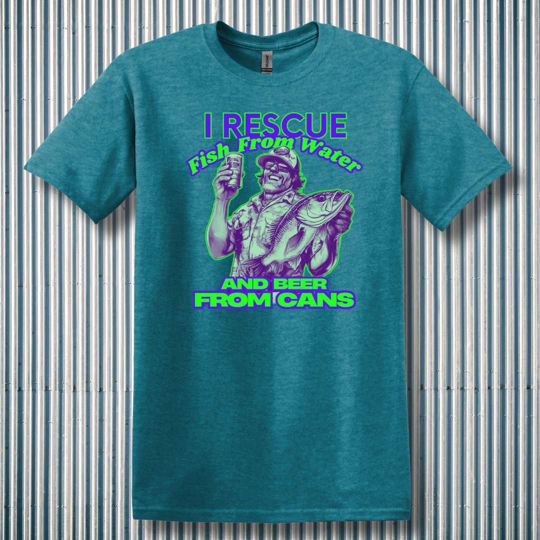 I Rescue Fish From Water T-Shirt | Funny Fishing Shirts