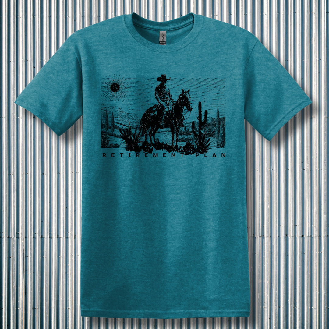 Horseback Retirement Plan Male T-Shirt