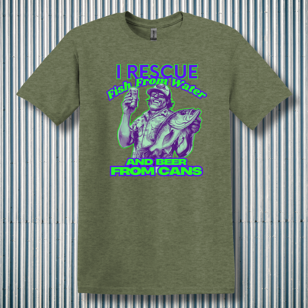 I Rescue Fish From Water T-Shirt | Funny Fishing Shirts