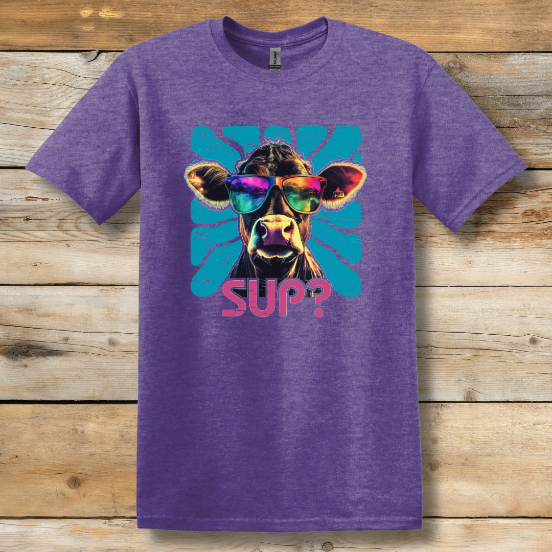 Cow Sup? T-Shirt | Farmer T-Shirts Funny