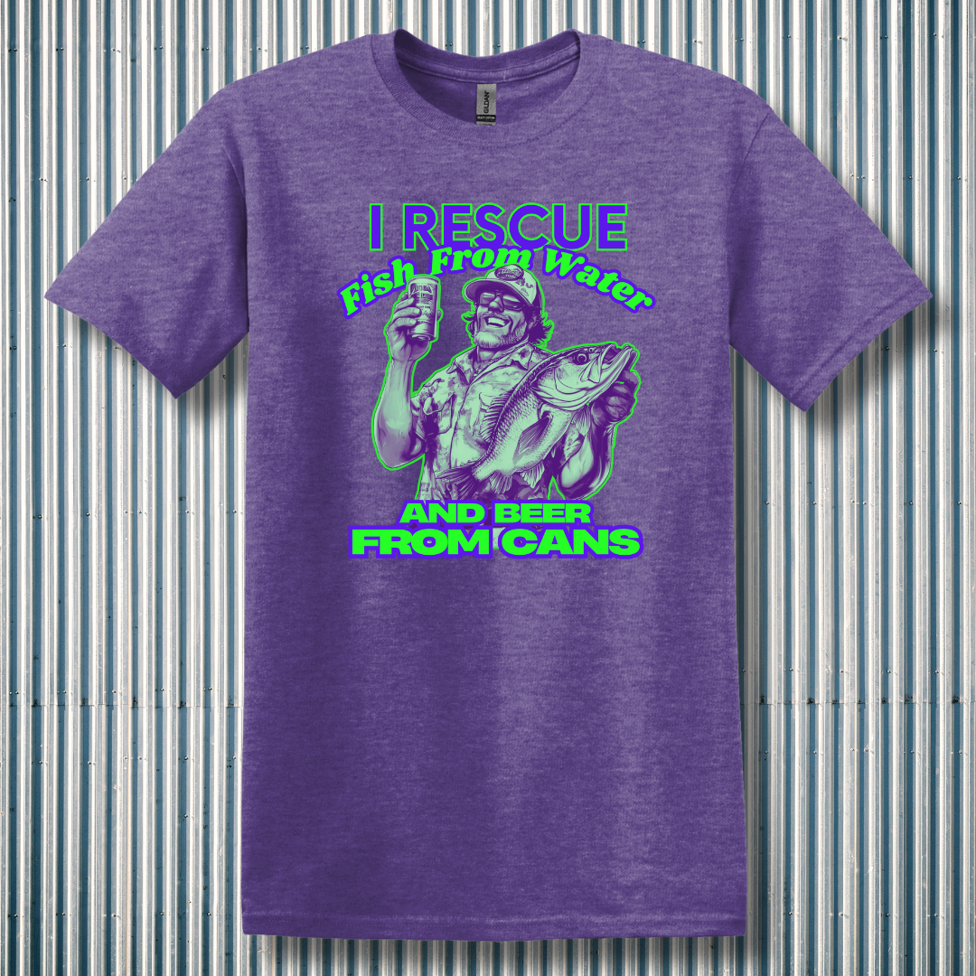 I Rescue Fish From Water T-Shirt | Funny Fishing Shirts